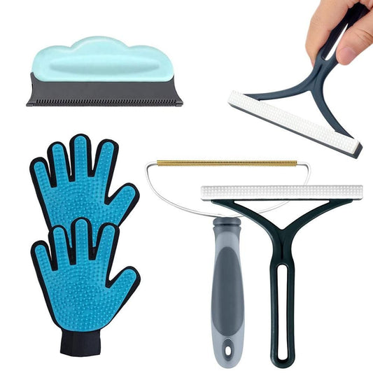 5Pcs Set Pet Hair Removers Dog Cat Hair Lint Removal Tool for Carpets