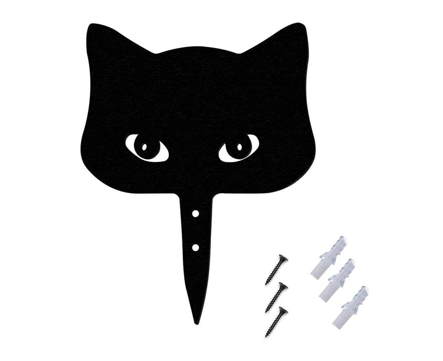 Peeping Cat Garden Stake Insert Decoration Set A