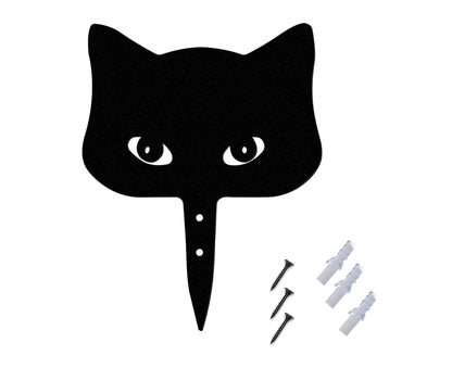Peeping Cat Garden Stake Insert Decoration Set A