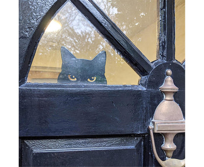 Peeping Cat Garden Stake Insert Decoration Set A