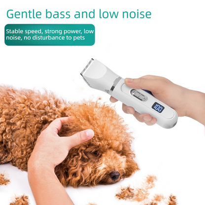 White 4-in-1 Pet Electric Clipper | Hair Trimmer Nail Grinder