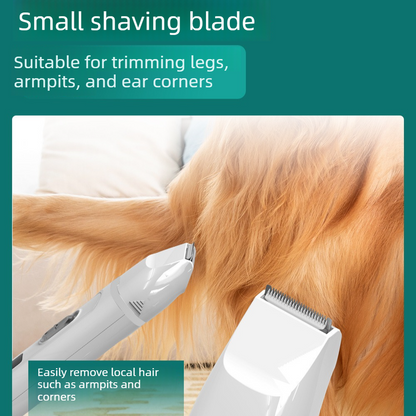 White 4-in-1 Pet Electric Clipper | Hair Trimmer Nail Grinder