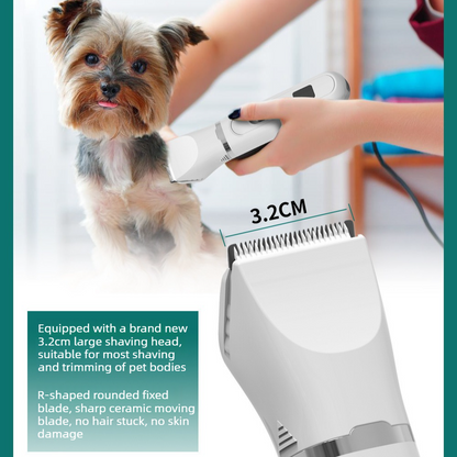 White 4-in-1 Pet Electric Clipper | Hair Trimmer Nail Grinder