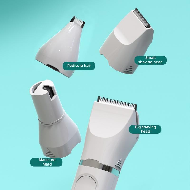 White 4-in-1 Pet Electric Clipper | Hair Trimmer Nail Grinder