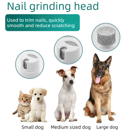 White 4-in-1 Pet Electric Clipper | Hair Trimmer Nail Grinder