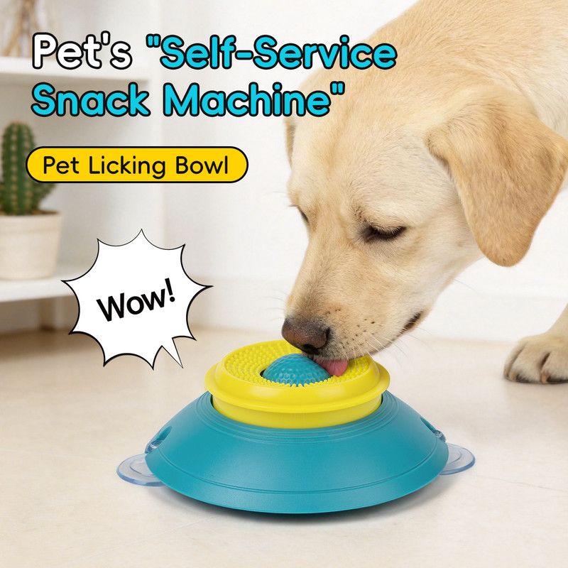 Slow Feeder Lick Bowl, Universal for Cats and Dogs