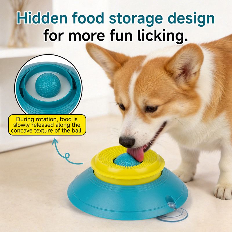 Slow Feeder Lick Bowl, Universal for Cats and Dogs | Green