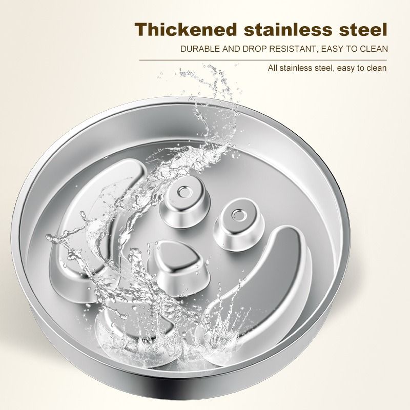 2-Piece Stainless Steel Slow Feeder Set for Pets | Design (3)