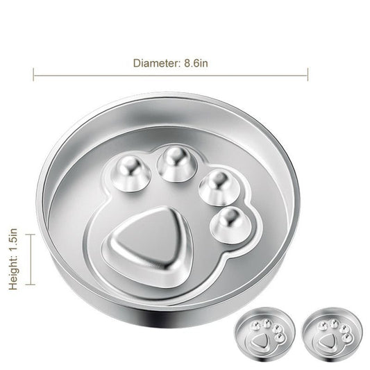 2-Piece Stainless Steel Slow Feeder Set for Pets | Design (2)