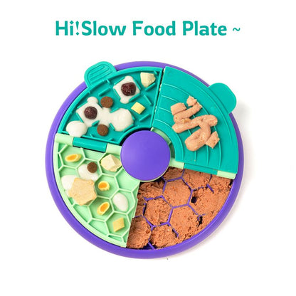 3-in-1 Pet Puzzle Slow Feeder Bowl with Multi-Level Rotating Disk
