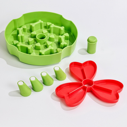 Detachable Rotating Slow-Feeding Pet Bowl | Non-Slip & Choke-Proof