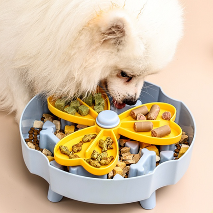 Detachable Rotating Slow-Feeding Pet Bowl | Non-Slip & Choke-Proof