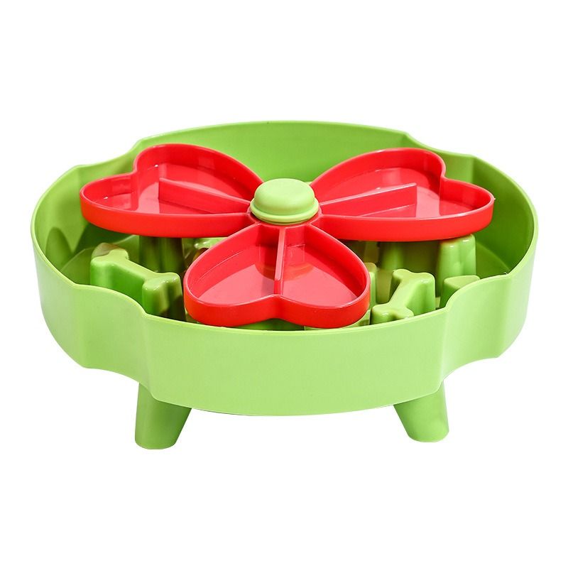 Detachable Rotating Slow-Feeding Pet Bowl | Green