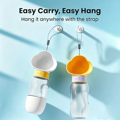 Portable Outdoor Pet Water Cup | 350ml | Leak-Proof Travel Dispenser