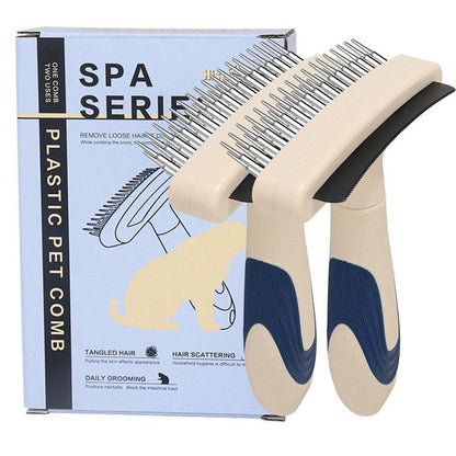 2-Piece 2-in-1 Pet Comb Set | Detangling & Shedding Comb