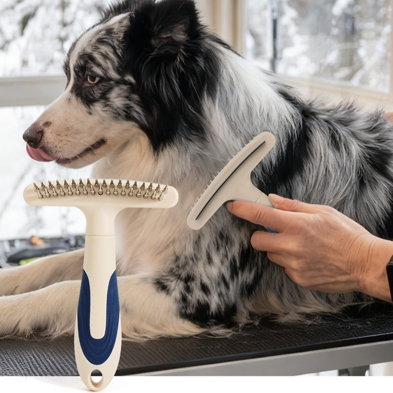 2-Piece 2-in-1 Pet Comb Set | Detangling & Shedding Comb