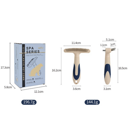 2-Piece 2-in-1 Pet Comb Set | Detangling & Shedding Comb