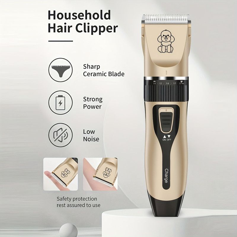 Quiet Professional Pet Grooming Clipper Set | Dog & Cat