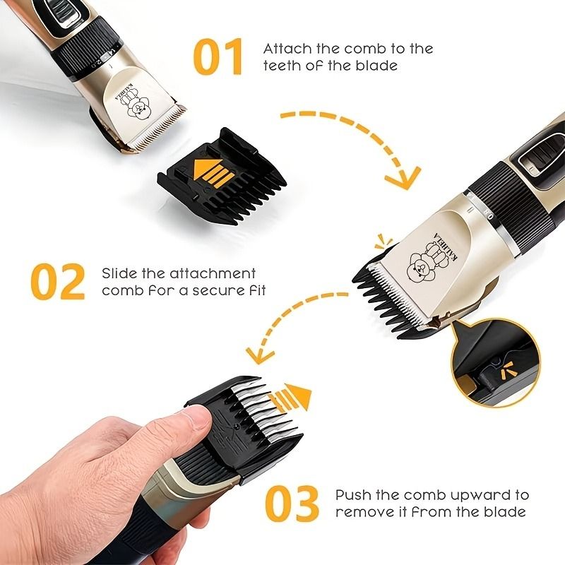 Quiet Professional Pet Grooming Clipper Set | Dog & Cat