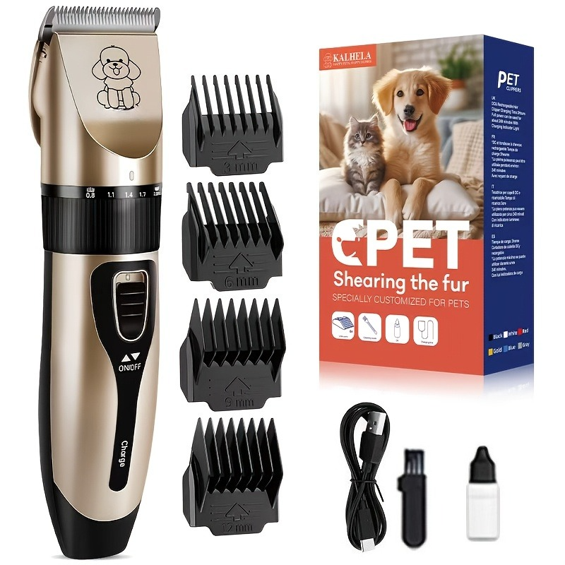 Quiet Rechargeable Pet Grooming Clipper Set | Dogs & Cats