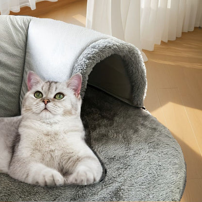 Warm Cat Tunnel Bed | Autumn/Winter Plush | Medium