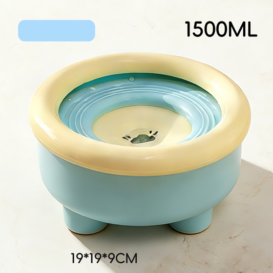 Anti-Splash Floating Pet Water Bowl | Blue