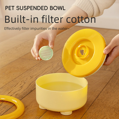 Anti-Splash Floating Pet Water Bowl | Blue