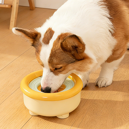 Anti-Splash Floating Pet Water Bowl | Blue