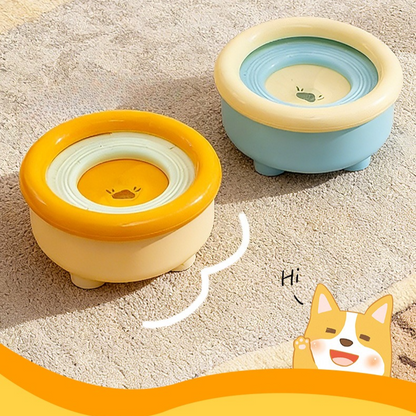 Anti-Splash Floating Pet Water Bowl | Blue