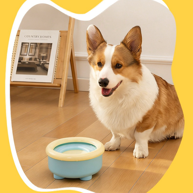 Anti-Splash Floating Pet Water Bowl | Blue