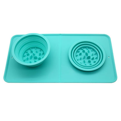 Non Slip Silicone Slow Feeder Bowl for Cat Dog