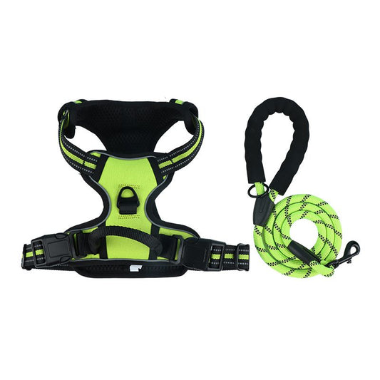 Reflective Dog Harness Leash Set Anti Pull Vest for Pets