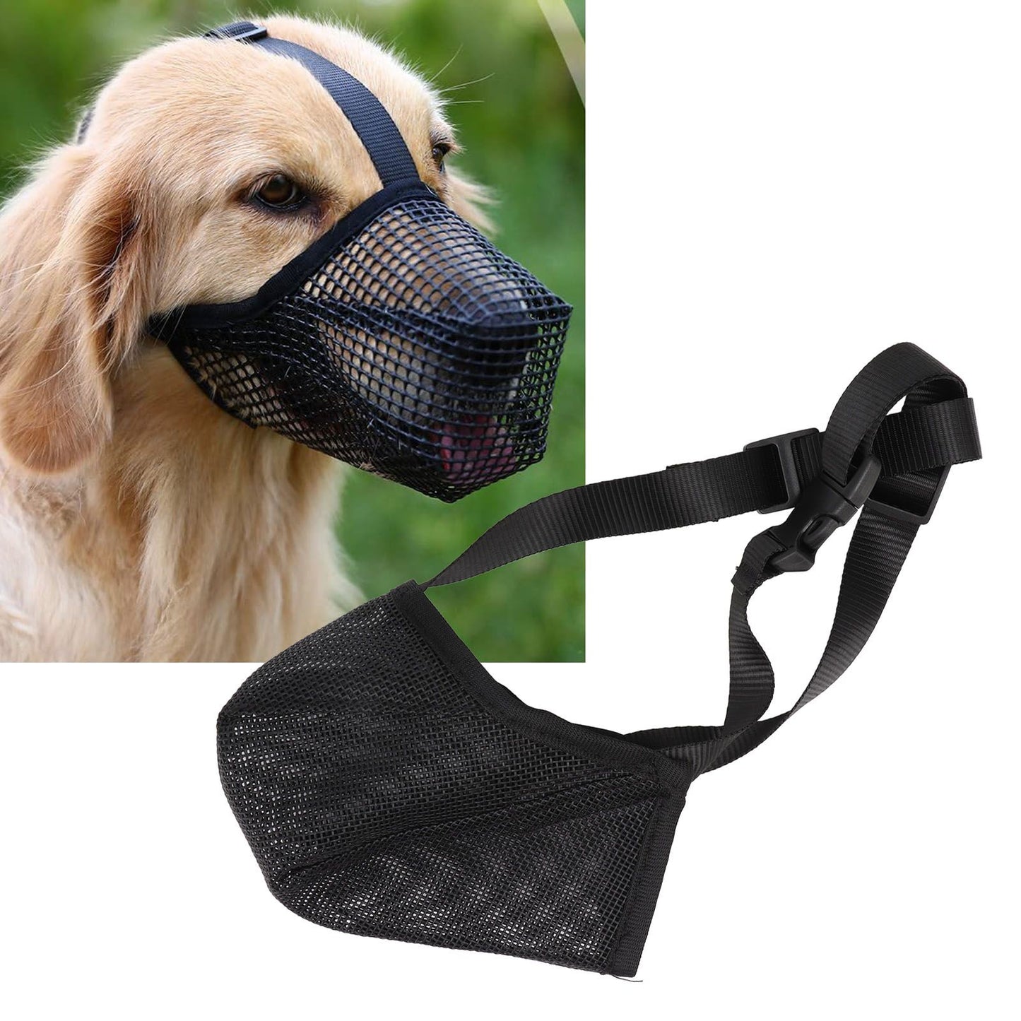 Dog Muzzle Soft Mesh Poisoned Bait Protection Pet Mouth Cover