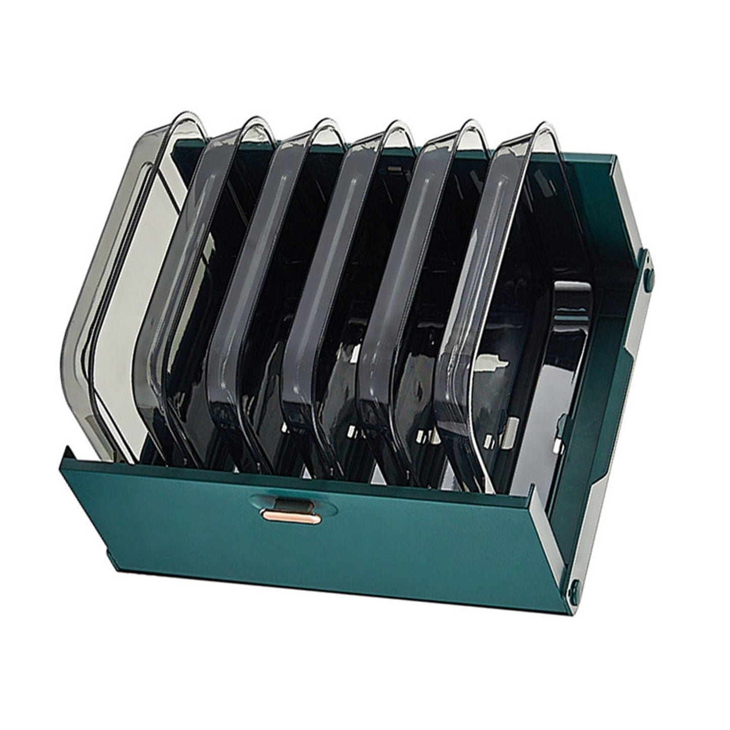 Kitchen Side Dishes Punch Free Foldable PET 6 Layers Wall Mounted | Green