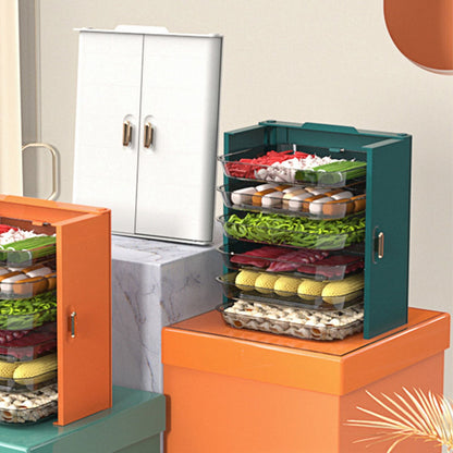 Kitchen Side Dishes Punch Free Foldable PET 6 Layers Wall Mounted | Green