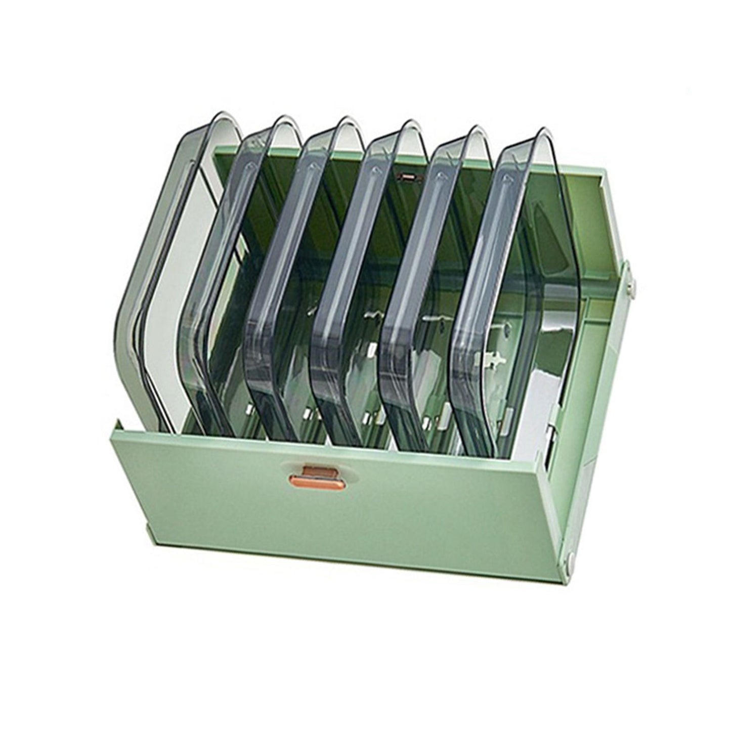 Kitchen Side Dishes Punch Free Foldable PET 6 Layers Wall Mounted