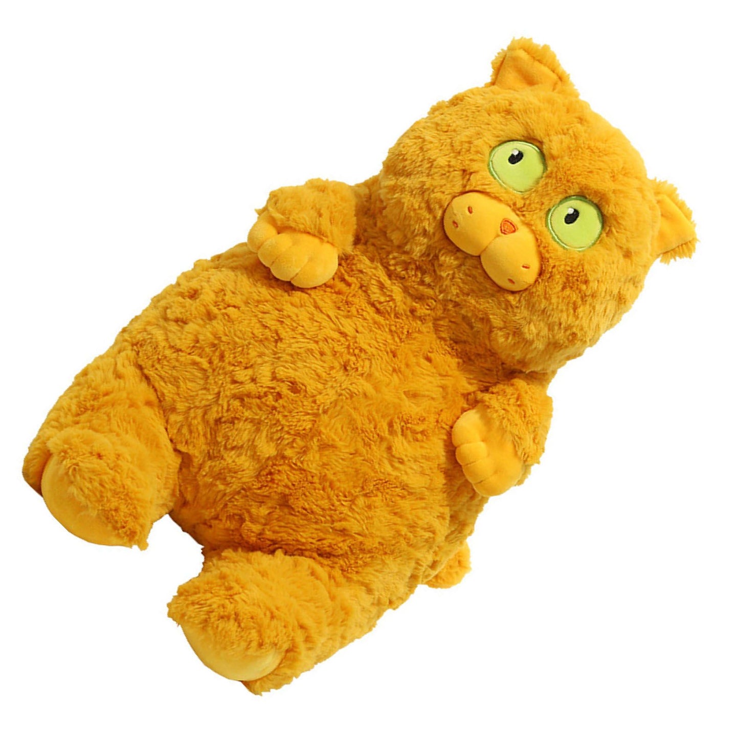 Cat Plush Toy Cute Soft Skin Friendly Fluffy Staring Short Plush Cat