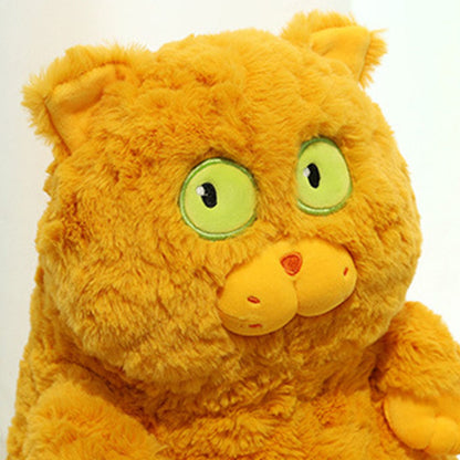 Cat Plush Toy Cute Soft Skin Friendly Fluffy Staring Short Plush Cat