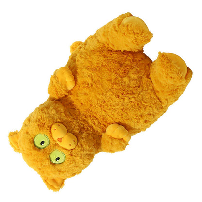Cat Plush Toy Cute Soft Skin Friendly Fluffy Staring Short Plush Cat