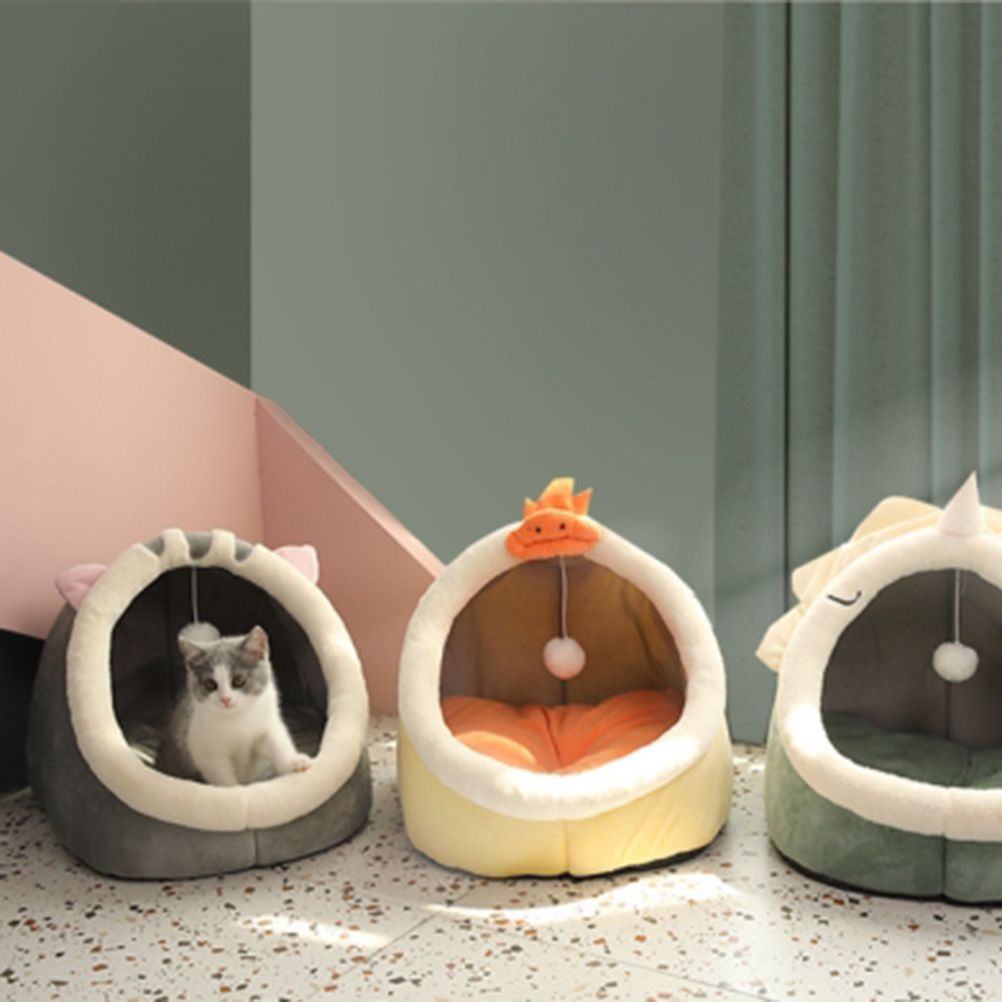 Warm Cozy Pet Bed Non Slip Bottom Cat House Cushion Removable
