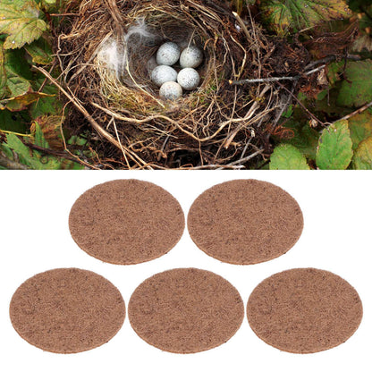 5pcs Bird Eggs Mat Reed Leaves Material Wear Resistance Soft