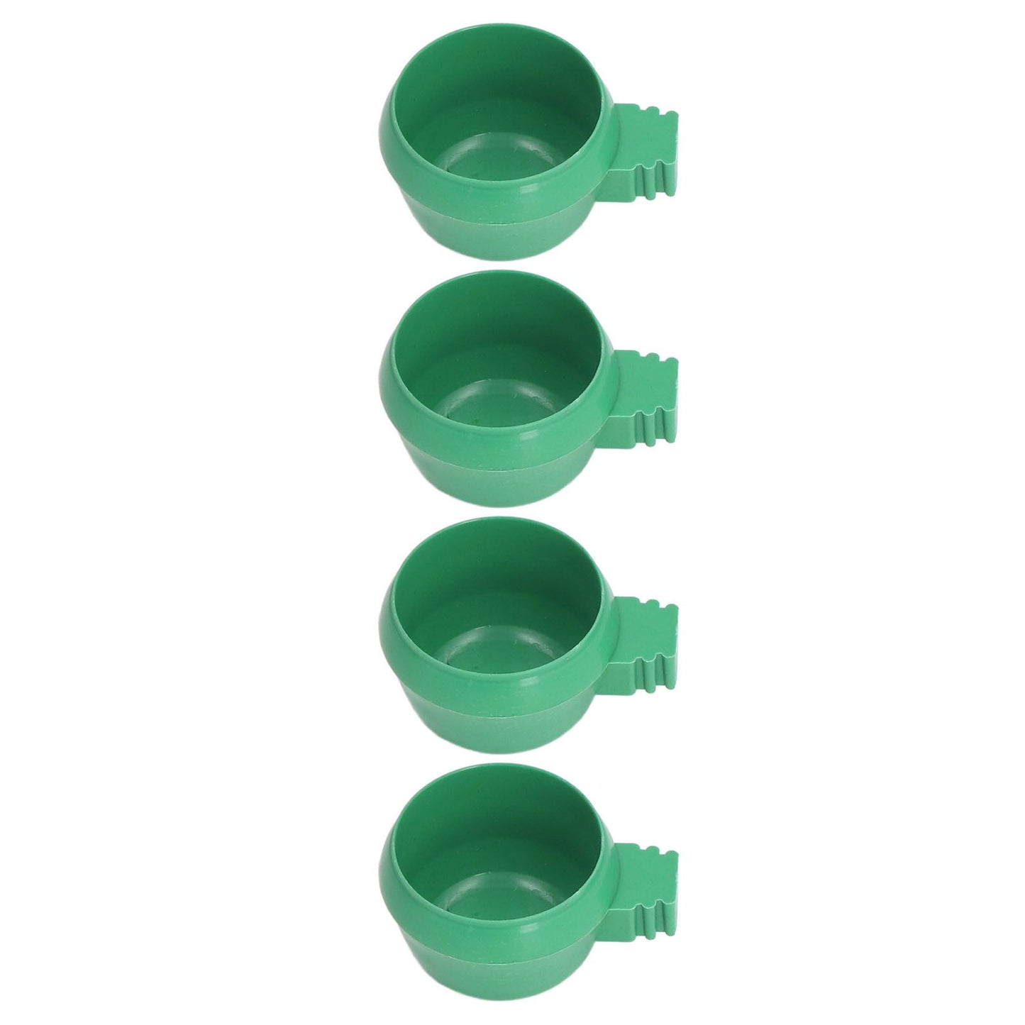 25Pcs Mini Bird Parrots Food Water Bowl Inlay Installation Round Green