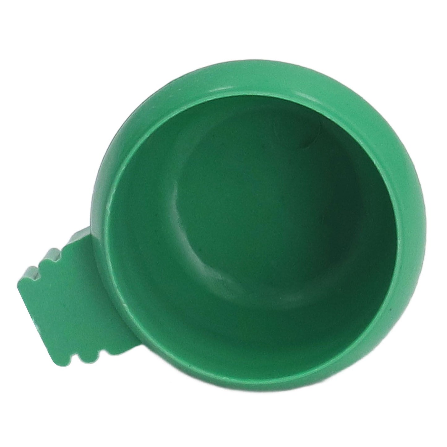 25Pcs Mini Bird Parrots Food Water Bowl Inlay Installation Round Green