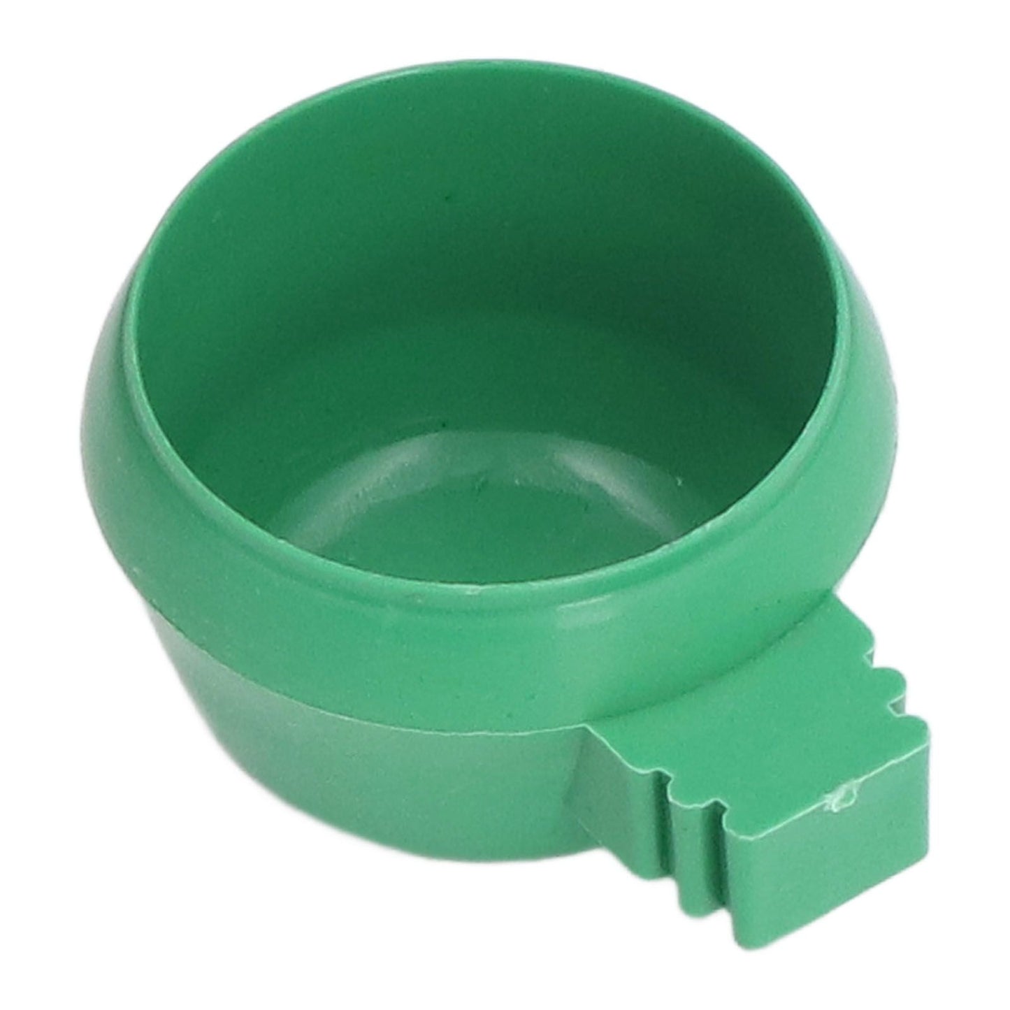 25Pcs Mini Bird Parrots Food Water Bowl Inlay Installation Round Green