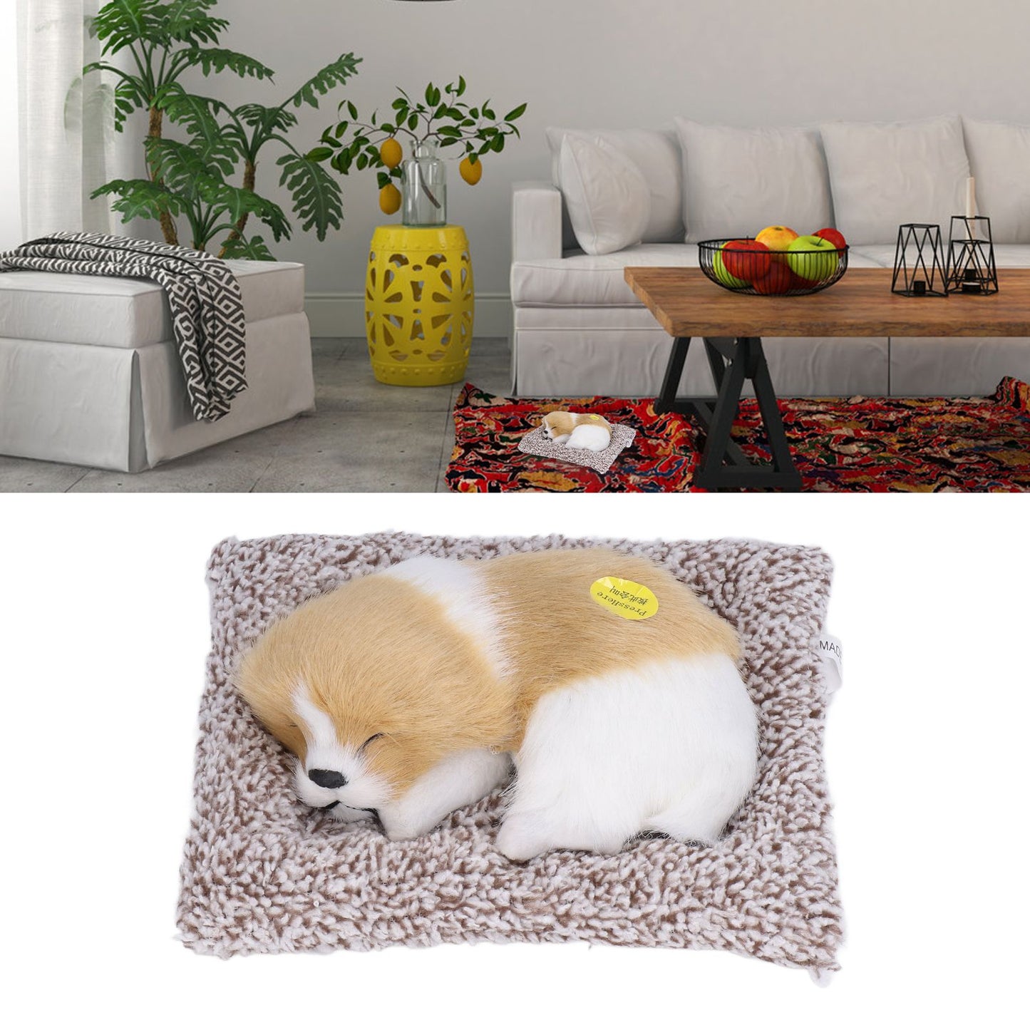 Realistic Sleeping Dog Adorable Sleeping Puppy Children Toys