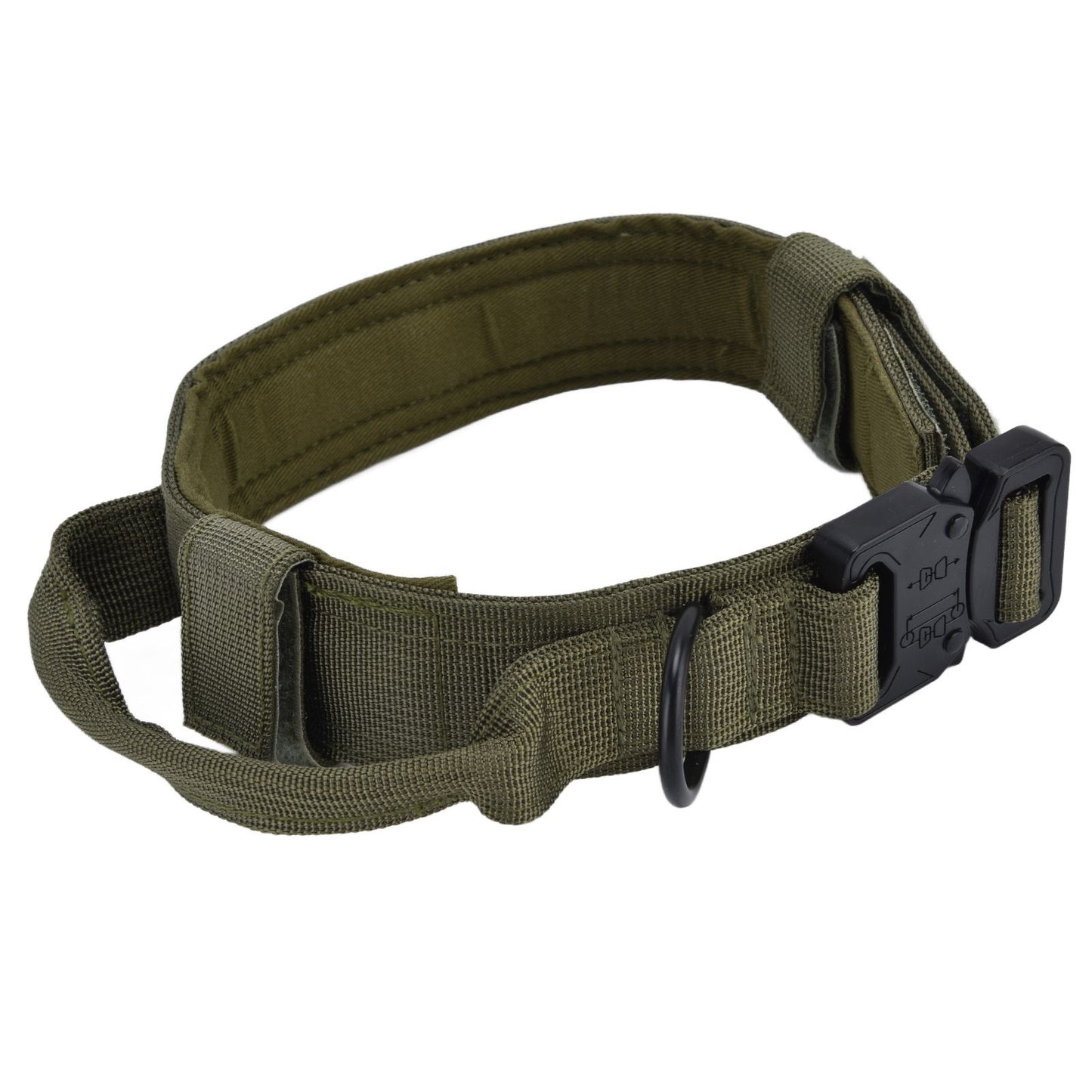 Traction Dog Collar with Buckle Nylon Iron Training Hunting Collar Pet