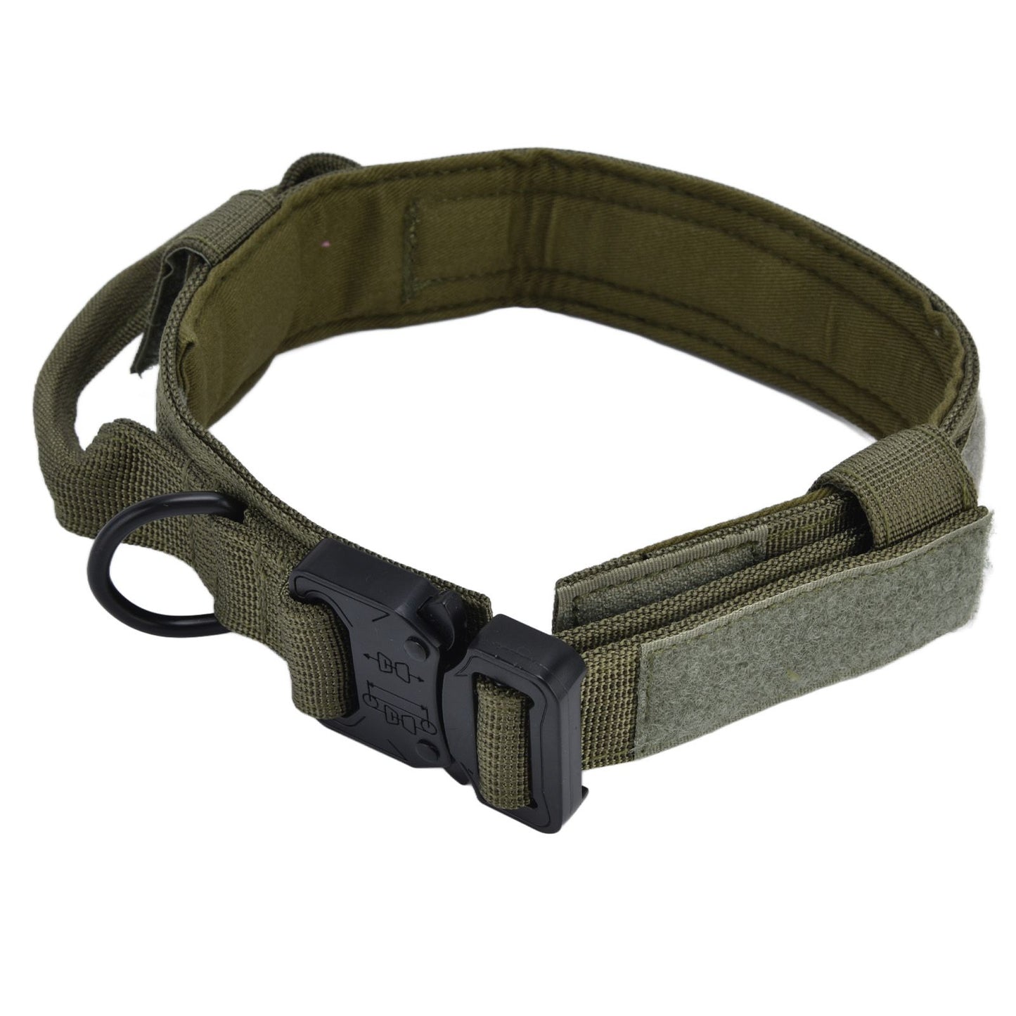 Traction Dog Collar with Buckle Nylon Iron Training Hunting Collar Pet