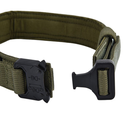 Traction Dog Collar with Buckle Nylon Iron Training Hunting Collar Pet