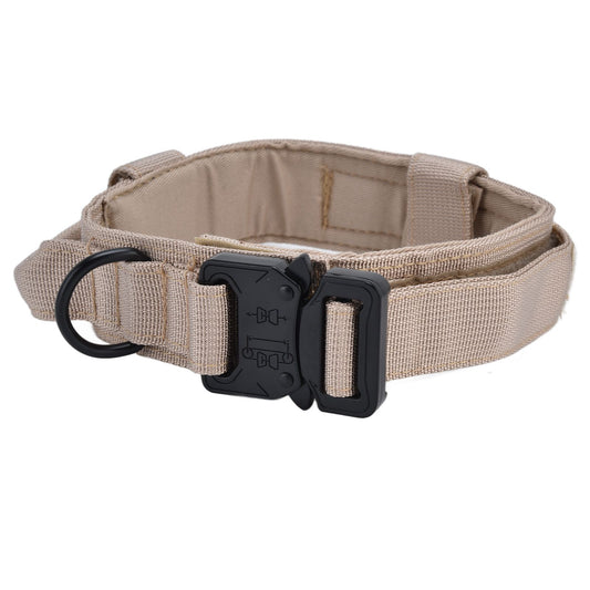 Traction Dog Collar with Buckle Nylon Iron Training Hunting Collar Pet | XL