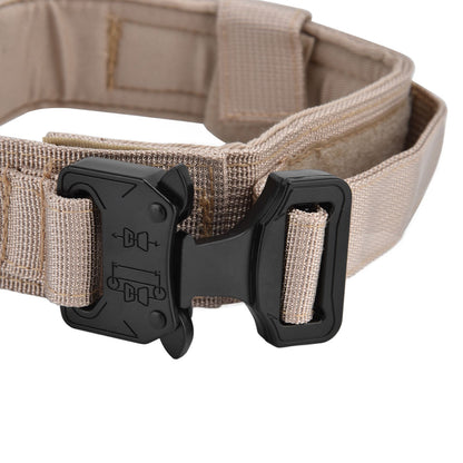 Traction Dog Collar with Buckle Nylon Iron Training Hunting Collar Pet | XL